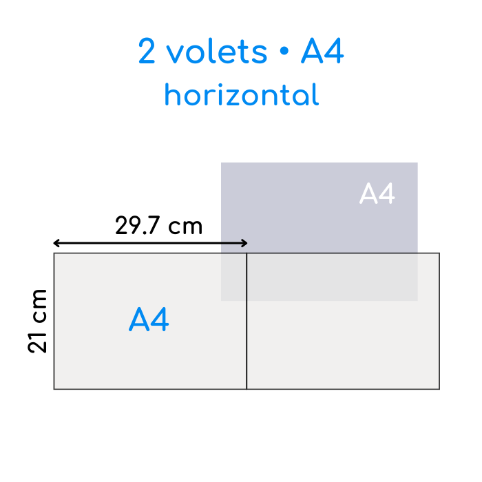Dépliant 2 volets A4 horizontal